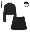 [SET] Jaya Crop Jacket & Mini Skirt - 2COL