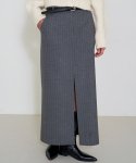 프롬웨얼(FROMWHERE) Wool Maxi Skirt Gray