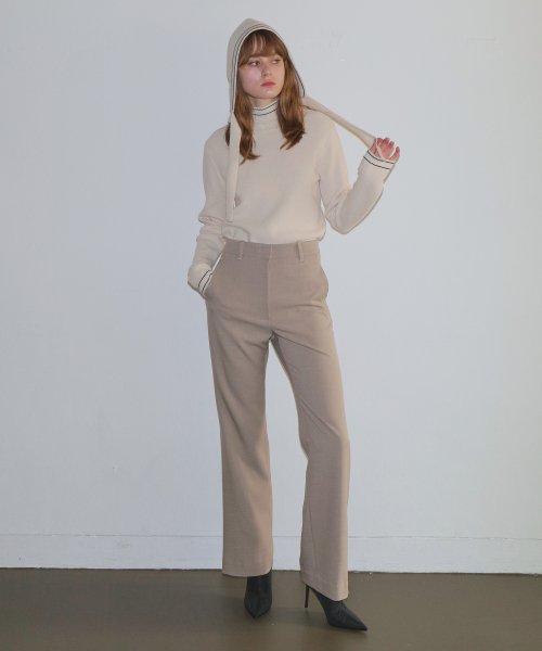 MUSINSA公式 | P/A SEMI WIDE PANTS/BEIGE 