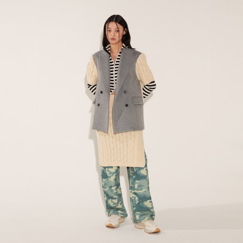 FISHER COMBI SHORT SLEEVED JACKET [MELANGE GREY]