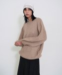 프롬웨얼(FROMWHERE) Wool Roving Sweater Beige