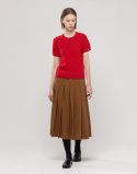제이마크뉴욕(JMARKNEWYORK) Pleats banding skirt - Brown