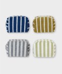 언폴드(UNFOLD) Stripe terry pouch S+L SET (4colors)