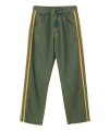 Straight Line Denim Pants Green