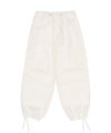 Wide Paratrooper Cargo Pants White