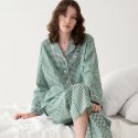 코즈넉(KOZNOK) 그린 체크 커플 여성 잠옷세트