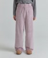 Corduroy wide Pants (Pink)