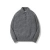 Comfort Polo Knit_Charcoal Gray