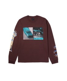 RED MEANS GO L/S TEE [EGGPLANT]