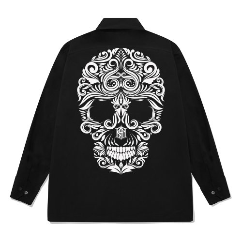 Рабочая куртка KWJB0020 Flower Skull Black