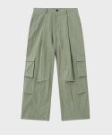 노운(NOUN) twist cargo nylon pants (olive green)