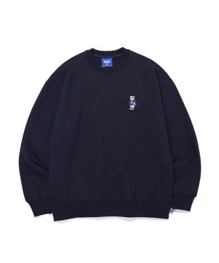 예일(YALE) (23FW) EMBROIDERY UNIVERSITY DAN CREWNECK NAVY 상품 이미지