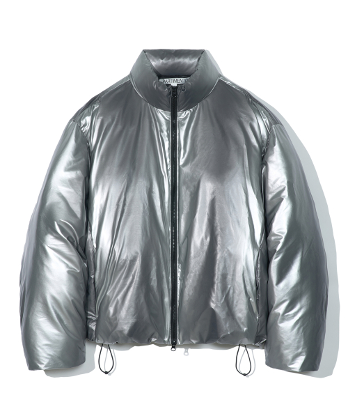 MUSINSA公式 | PARTIMENTO 3M Thinsulate Featherless Glossy Puffer Jacket Gray  Silver