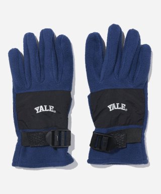 예일(YALE) [ONEMILE WEAR] NYLON FLEECE STRAP GLOVES NAVY 상품 이미지