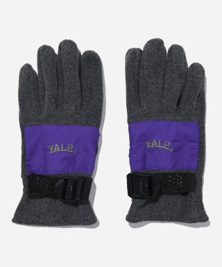 예일(YALE) [ONEMILE WEAR] NYLON FLEECE STRAP GLOVES CHARCOAL 상품 이미지