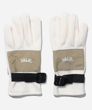 예일(YALE) [ONEMILE WEAR] NYLON FLEECE STRAP GLOVES IVORY 상품 이미지