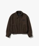 앤드로스(ANDROS) Wool Zip Jacket - Deep Brown