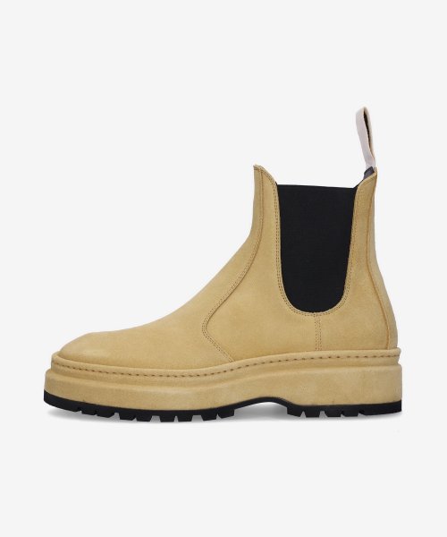 Light sales beige boots