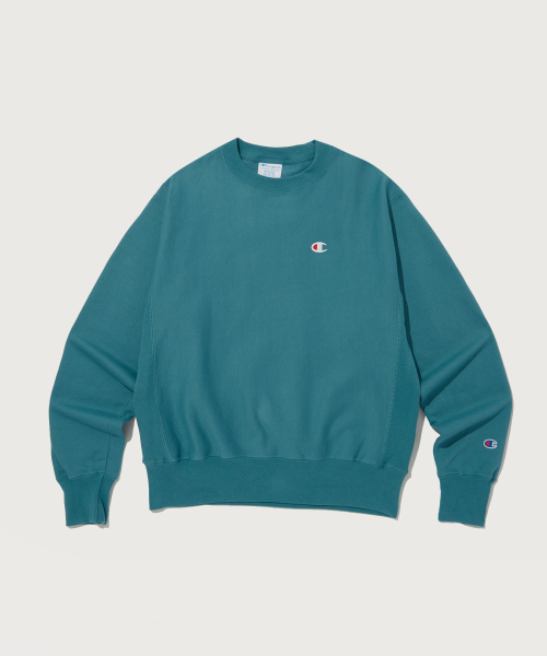 Свитшот Reverse Weave с логотипом C Turquoise Blue