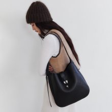 MOIRE SHOULDER BAG_BLACK