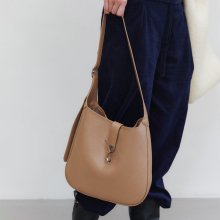 MOIRE SHOULDER BAG_LIGHT BEIGE