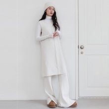 ALPACA KNIT DRESS_IVORY