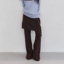 ALPACA KNIT PANTS_DARK BROWN