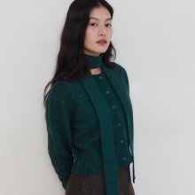 TAIL KNIT CARDIGAN_GREEN