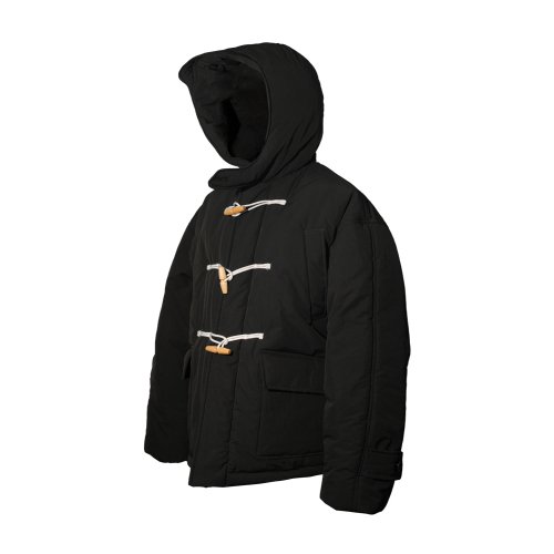 Укороченный дафл стёганый жакет с запахом Black