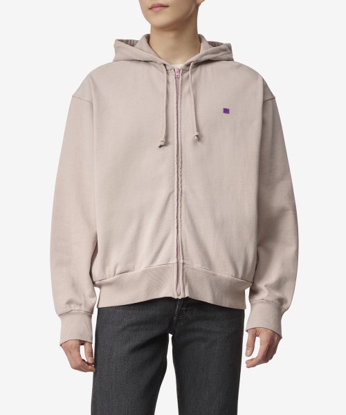 Acne studios face patch hoodie online