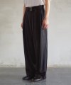 BELTED TAILORED TROUSERS (BLACK)