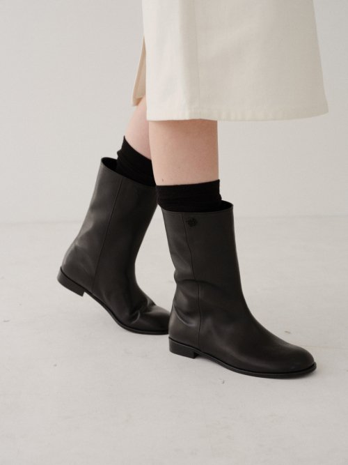 ★ROH SEOUL★ Mute middle boots Black RSH23FD8DBK ROH SEOUL STORE - Mute middle boots Black - ROH SEOUL
