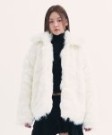 비에이블투(B ABLE TWO) Popo fur jacket WHITE