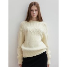 Fisherman Cable Pullover  Ivory