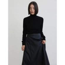 Padded Long Skirt  Black