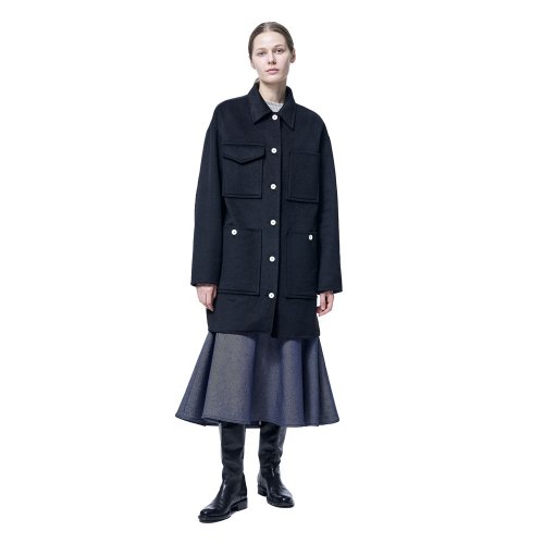 RUBEN HARF COAT BLACK