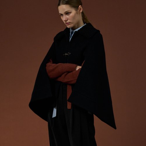 ADELA CAPE BLACK
