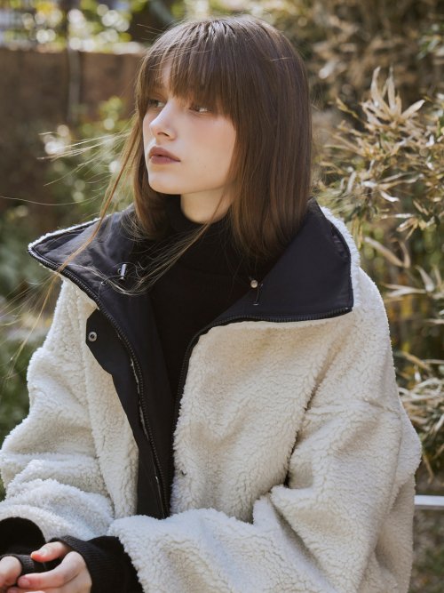 Reversible dumbled lining jumper