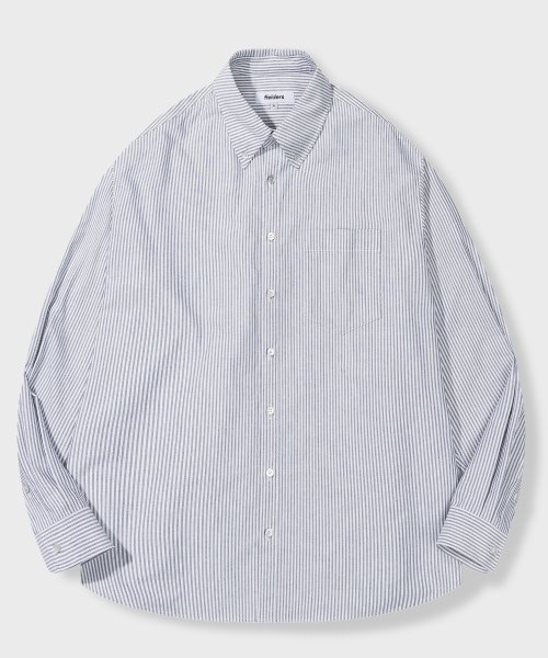 Оксфордская рубашка на пуговицах Gray Stripe