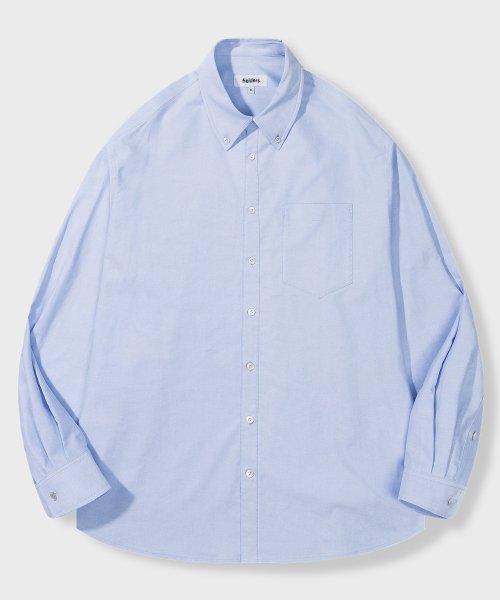 Рубашка оксфорд на пуговицах PALE BLUE