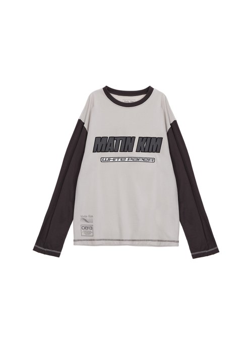 MUSINSA | マーティンキム MATIN SPORTS CLUB LONG SLEEVE TOP IN CHARCOAL