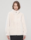 제이마크뉴욕(JMARKNEWYORK) High-neck mink fur jacket - Ivory