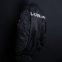 블랙블론드(BLACKBLOND) 비비디 립트 커스텀 스프레이드 로고 엠에이원 봄버 자켓 (블랙)