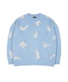 Dove Oversized Sweater [Sky Blue]