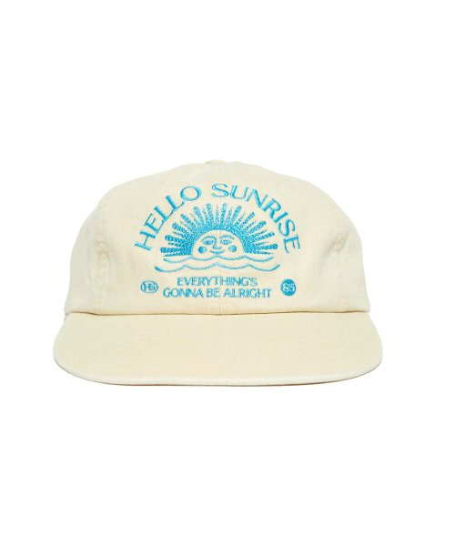 Washed HS Arch Logo 6Panel Cap (Butter Yellow (Sky Blue))