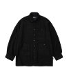 Tweed Oversized Shirt [BLACK]