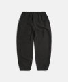 1950s 20.5 oz Terry Cloth Reverse Weave Sweatpants Vintage Black