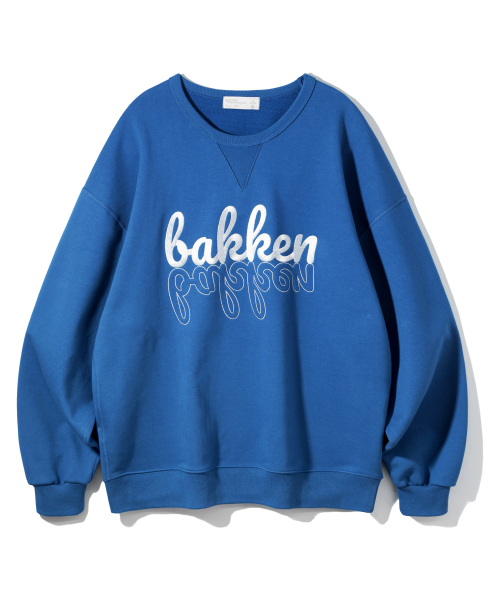 Свитшот Bakken с надписью BK5988_Blue