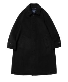 Inverted Pleats Wool Coat - Black BW 5