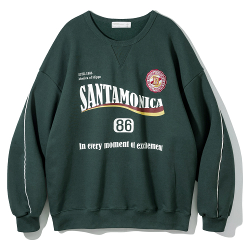 Свитшот Santa Monica BK5984_Dark Green